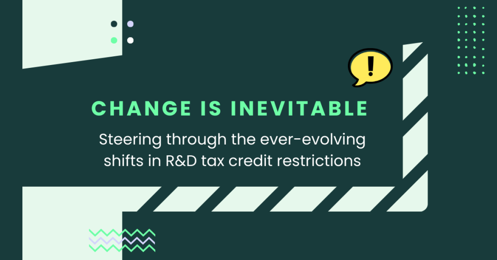 Featured image of the blog post for R&D tax credit restrictions