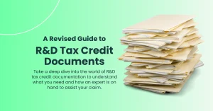 Infographic A Revised Guide to R&D Tax Credit Documents - Alexander Clifford