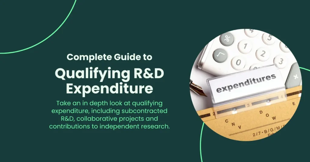 Qualifying Expenditure for R&D tax credits