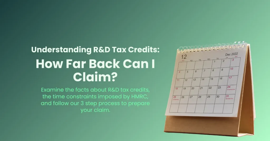 a featured image of a blogpost about understanding r&d tax credits time limits how far back can i claim