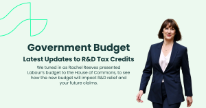 Featured image of UK Government Budget latest updates to r&d tax credits blogpost