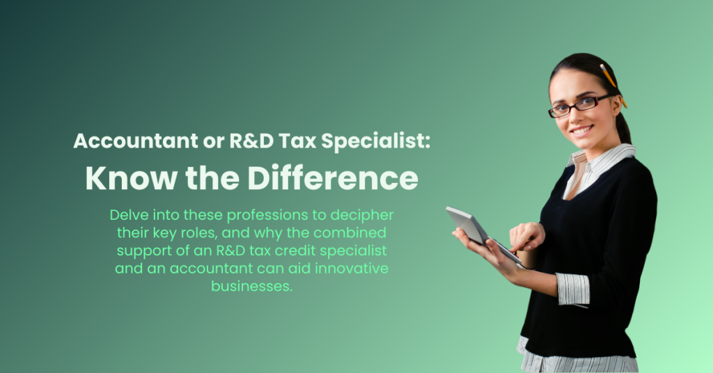 a featured image of accountant or r&d tax specialist blog post