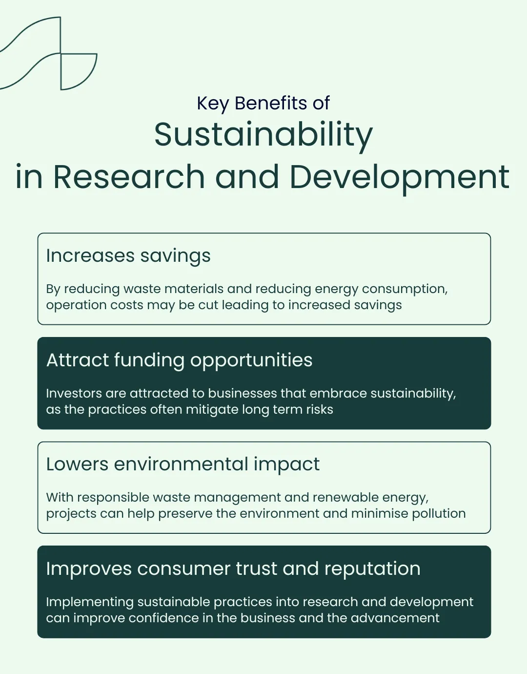 sustainability in research and development