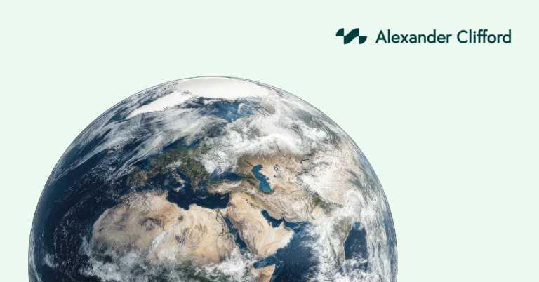 World Globe with Alexander Clifford Logo