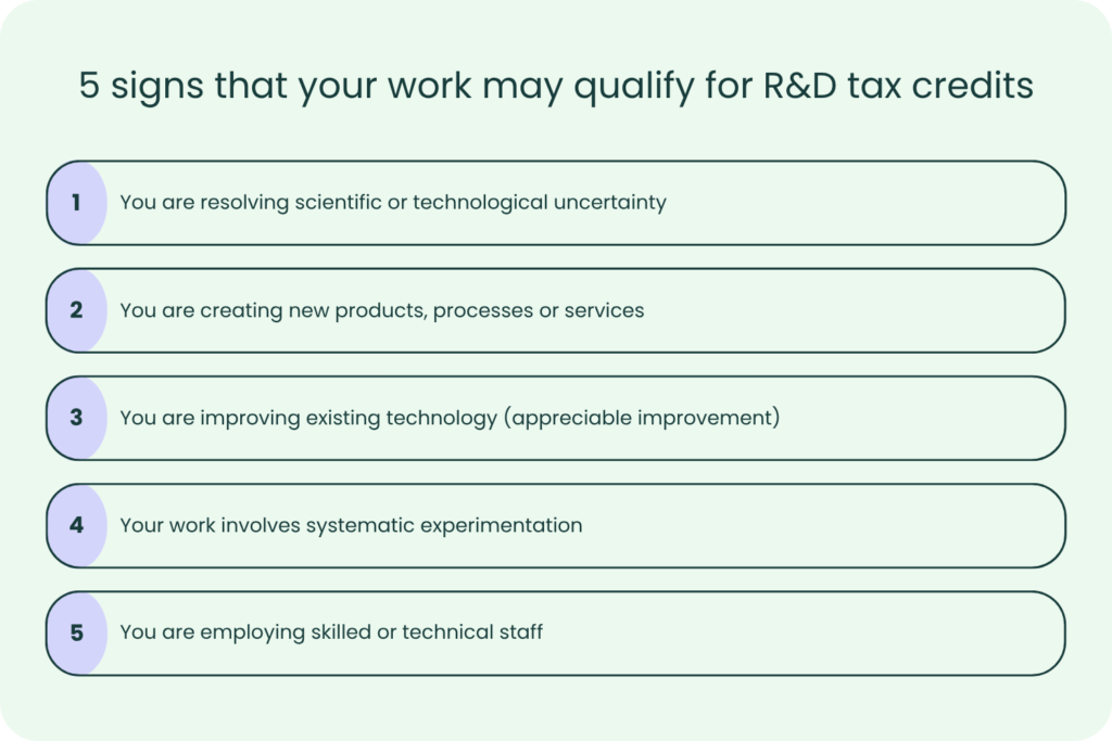 5 signs that your work may qualify for R&D tax credits pillar image