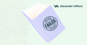 Book with stamp on cover